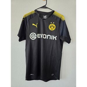 BVB Dortmund Puma Jersey Black Size S Evonik Shirt Soccer Football 2017‑18 Away
